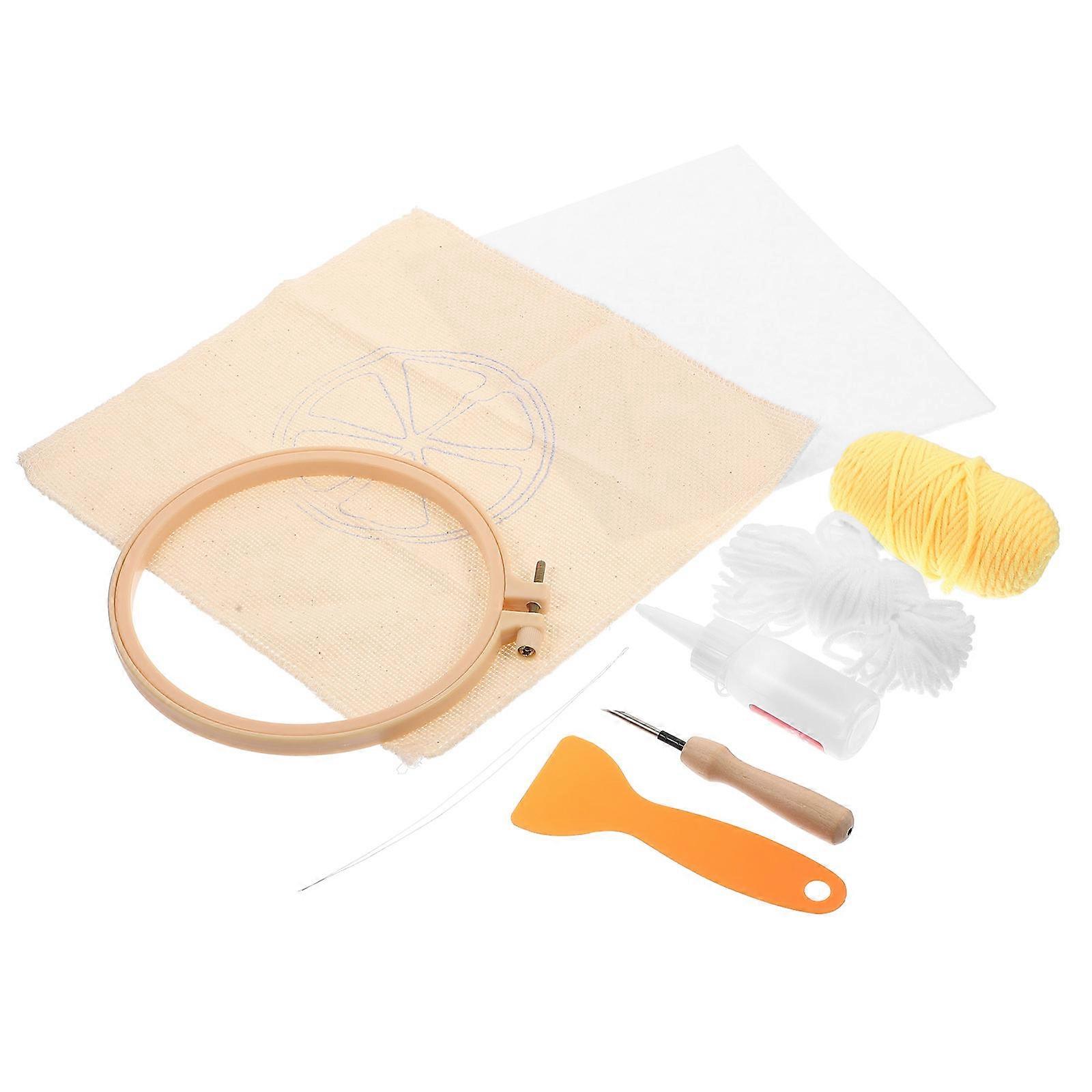 Punch Needle Kit Coaster Embroidery Kit for DIY 1Set with