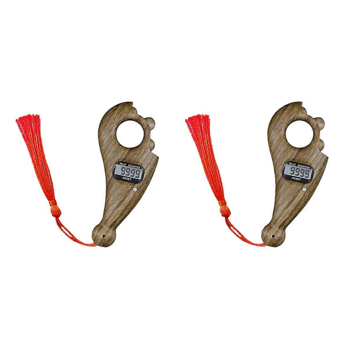 Rotating Prayer Beads With Led Digital Counter Portable Finger B