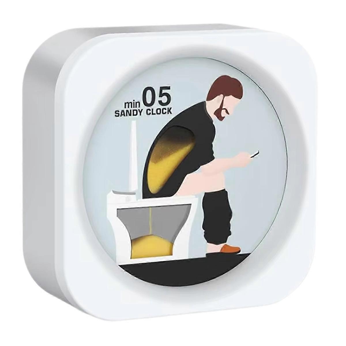 Toilet Hourglass Timer 5 Minute Restroom Sand Clock Time Countdown