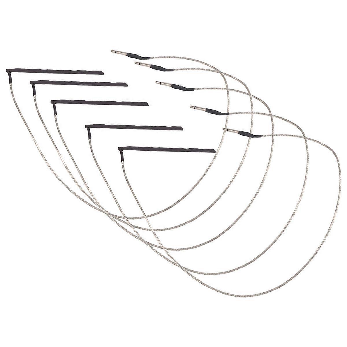 5 pcs Guitar Transducer Sensitivity Piezo Bridge Pickup Cable