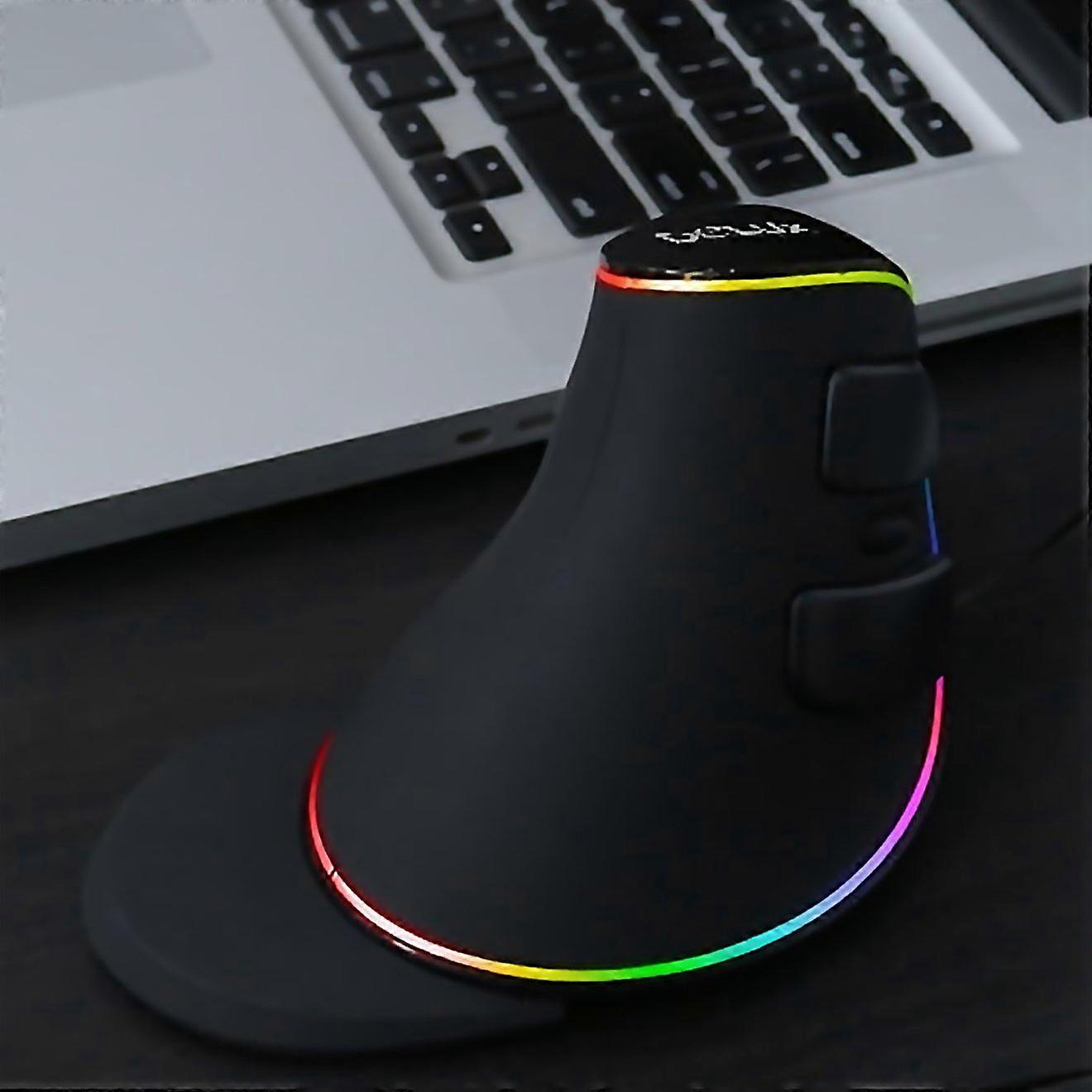 For Delux M618 Plus Rgb Wired Optical Mouse Ergonomic Vertical Mouse 4000dpi