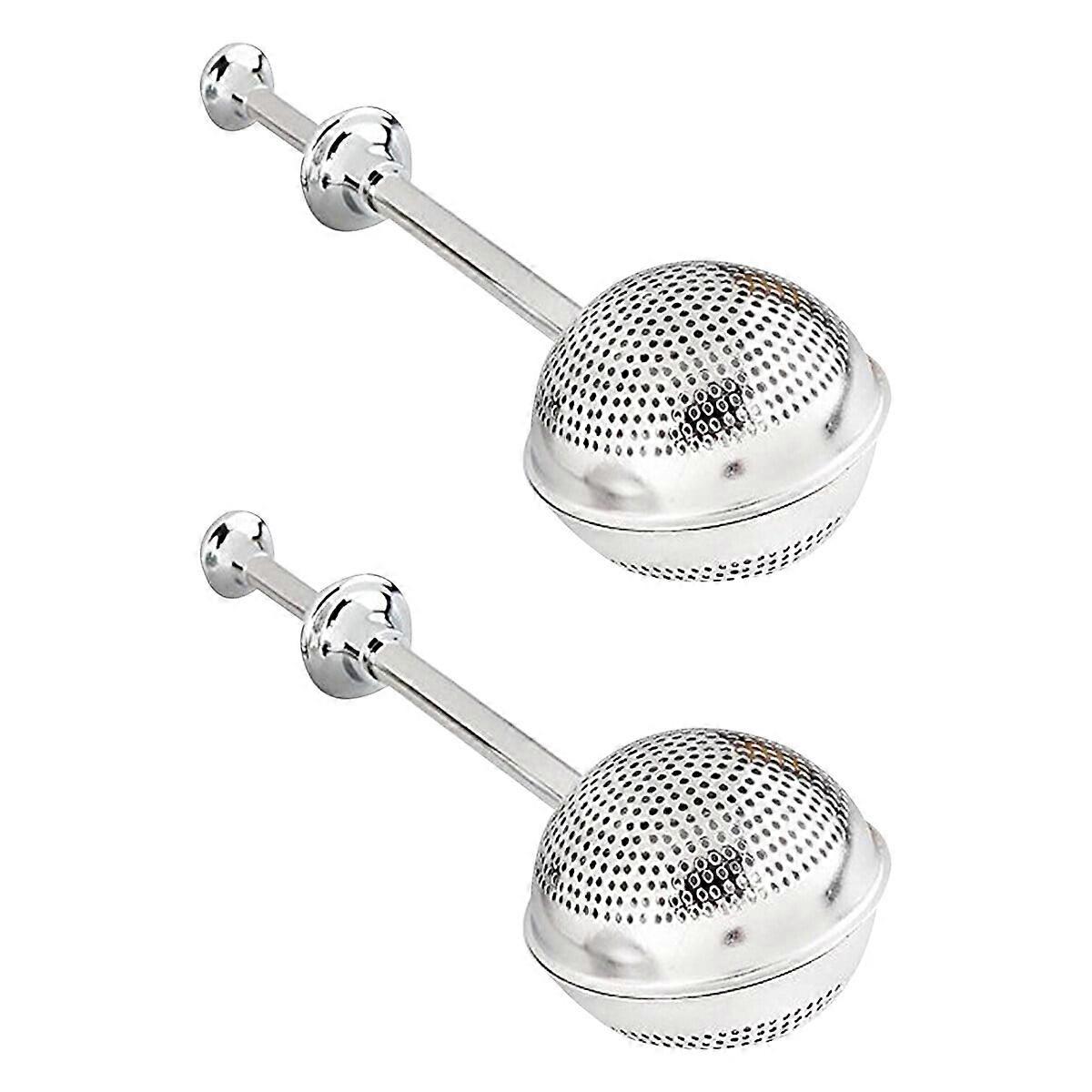Stainless Steel Tea Infuser Strainers with Handle (2Pcs)