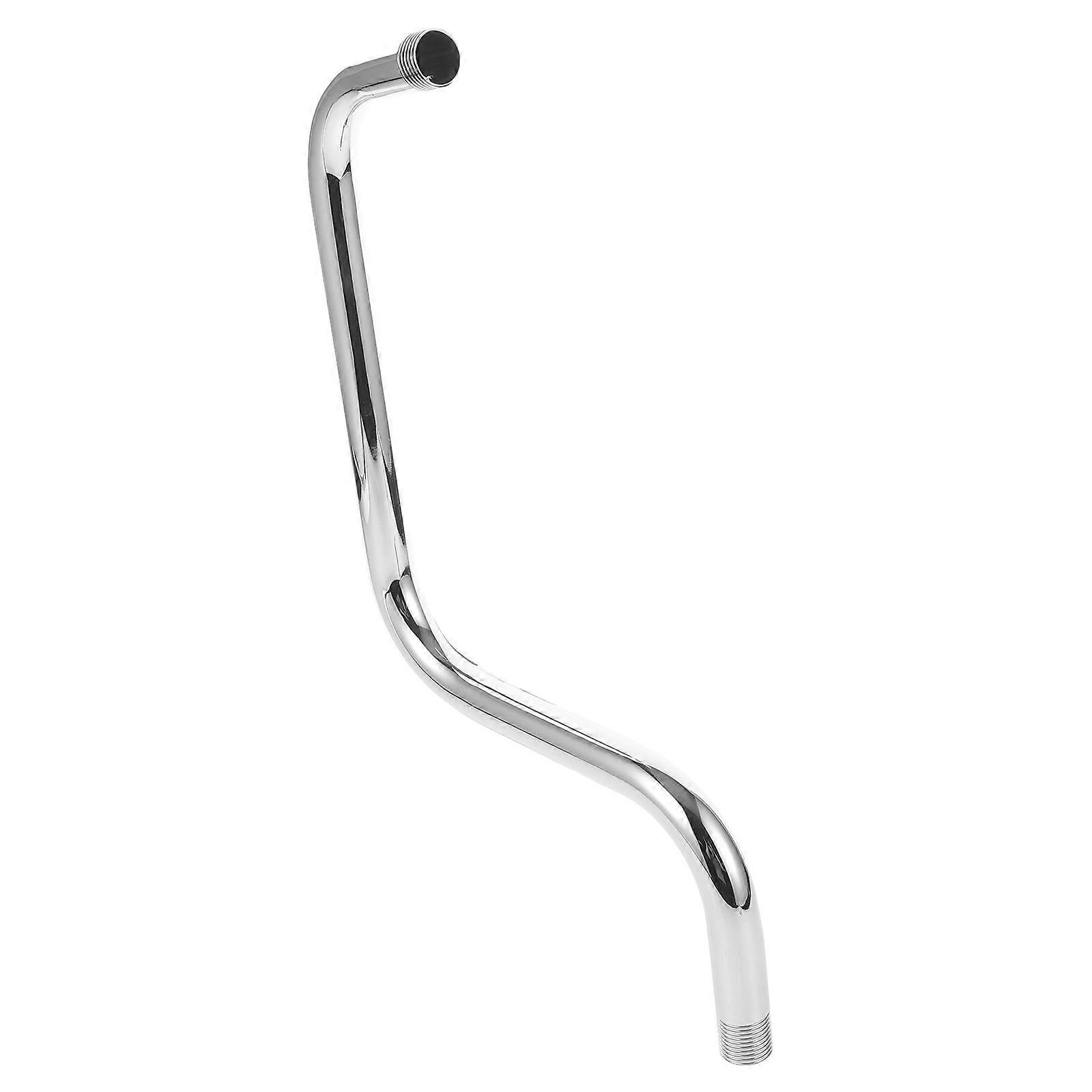 Stainless Shower Arm Shower Extension Arm for 4Pcs Silver Replacement