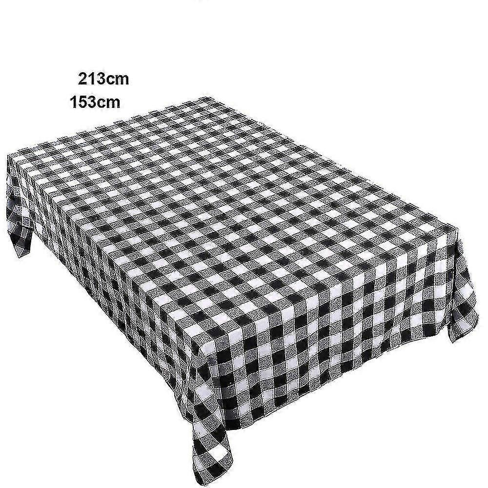 Christmas Tablecloth Rectangle, Checkered Tablecloth For Christmas Table Decor