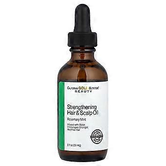 California Gold Nutrition, Stärkendes Haar- und Kopfhautöl, Biotin, Rosmarin-Minze, 59 ml (2 fl oz)