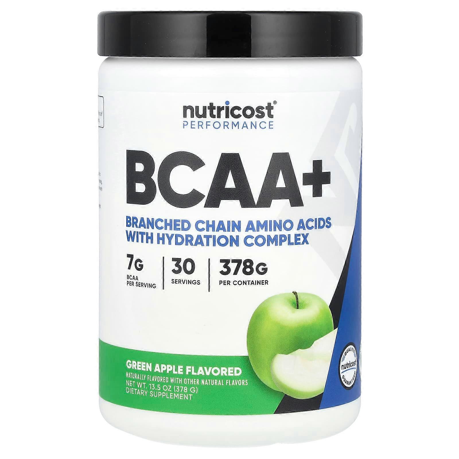 Performance, BCAA+, Green Apple, 13.5 oz (378 g)