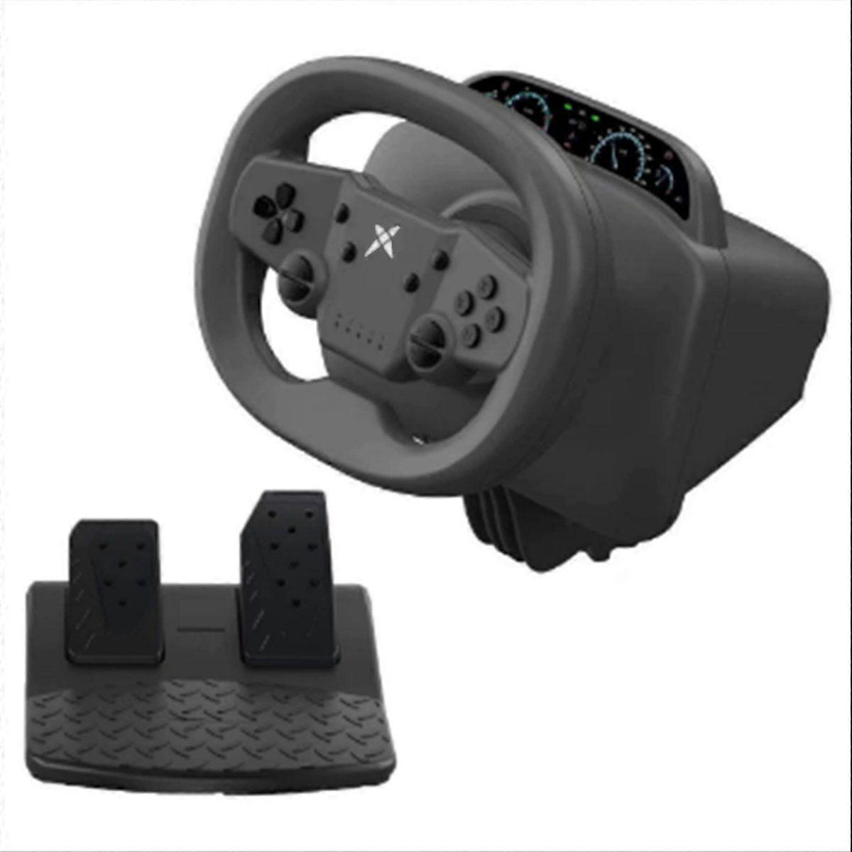 Racing Game Steering Wheel Vibration Controller Simulation Racing Pedals for Switch/PC ///Ios and Android Phones