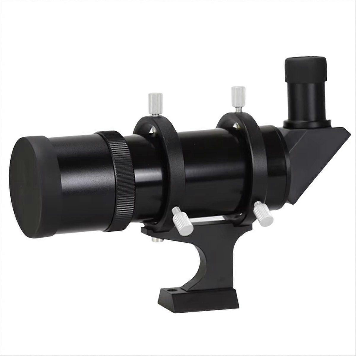 9x50mm Right Angle Correct-Image Finder Scope OTA with Clamping Guiding Rings Have Crosshair