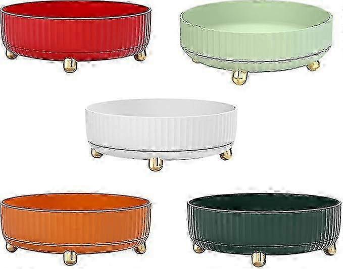 Rotating storage rack, rotating spice rack storage rack turntable, multi-functional makeup spice storage rack, suitable for kitchen dressing table bed