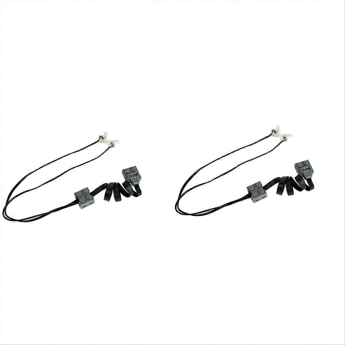 2PCS Power Functions Parts LED Light Link Line Cable 8870 Compatible with Legoeds Switch 8869 Car Train Light