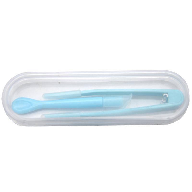Contact Lens Stick Tool Case Set, 1 Pcs Portable with Inserter Remover Tweezer Soft Tip Lightweight Travel Case