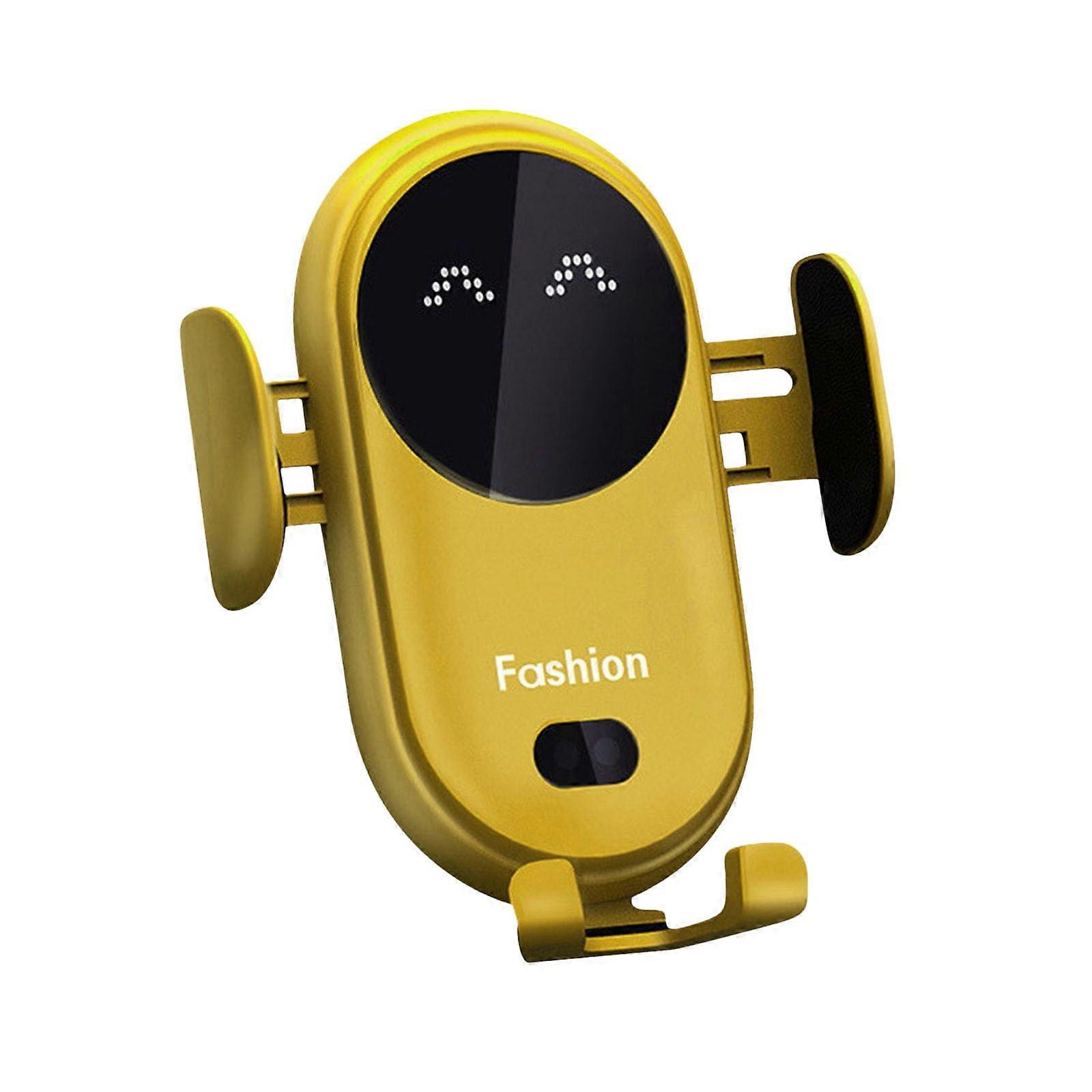 Automatic Clamping Wireless Charger Car Smart Infrared Sensor Vent Mount Mobile Phone Bracket Stand, Phone Holder