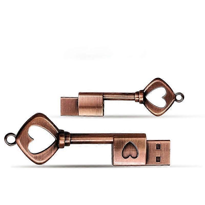 64GB USB 2.0 Copper Love Key U Disk