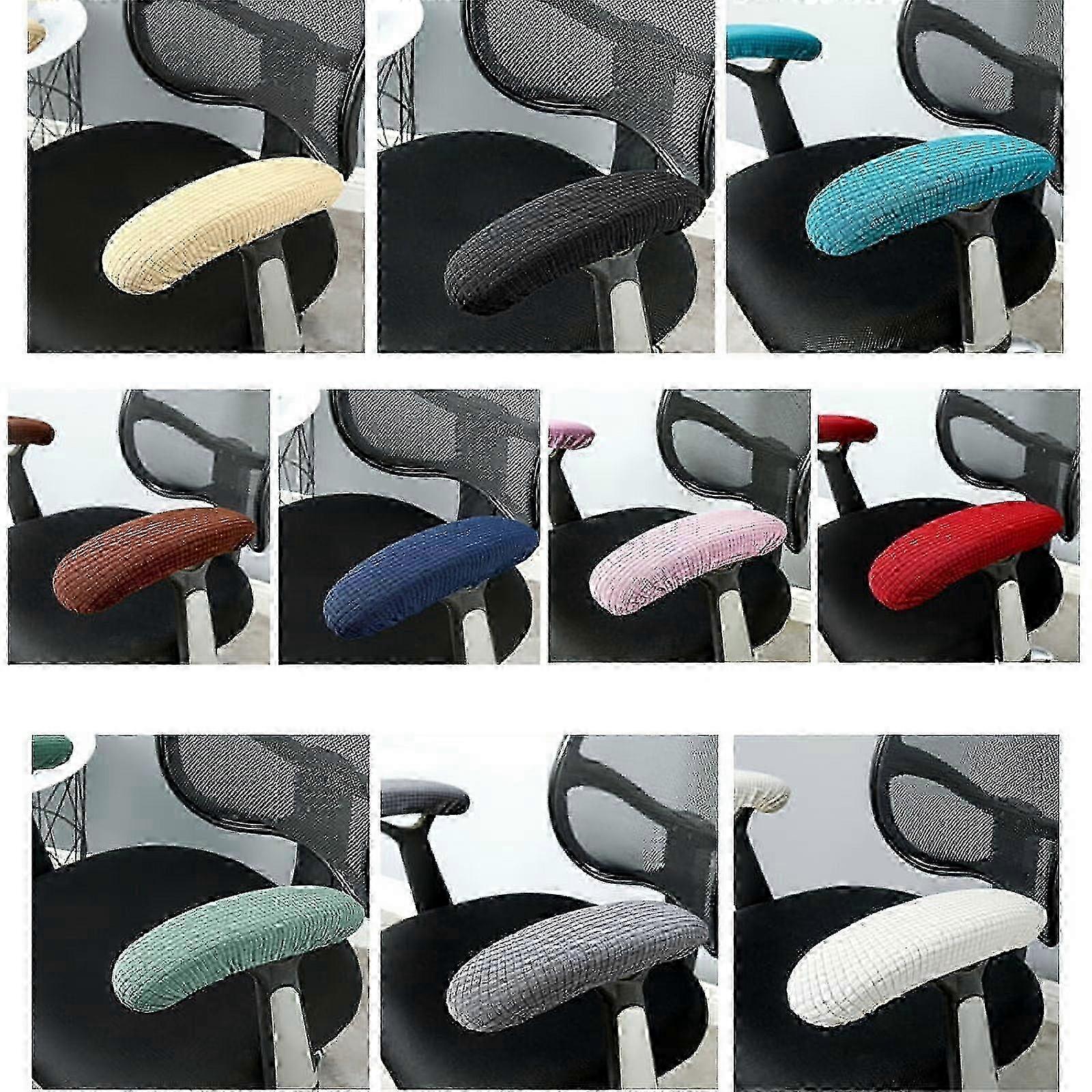 Office Computer Chair Arm Armrest Slipcovers Covers Pads Flexible 2pcs/Set
