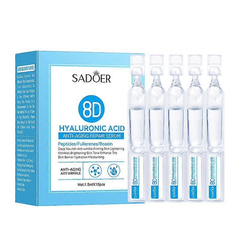 1-5x مصل حمض الهيالورونيك مصل الوخز بالإبر الدقيقة للوجه ، مصل إصلاح حمض الهيالورونيك المضاد للشيخوخة