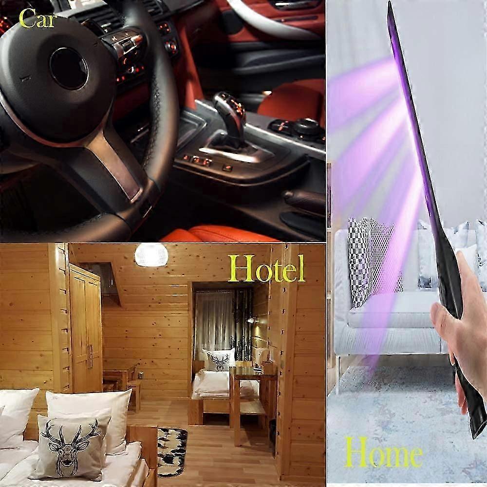 UVC Sanitizer Light For Home Office, Portable UV Disinfection Lamp With 99.99% Sanitization Rate, Rechargeable Ultraviolet Light Wand, Safe Ozone Air