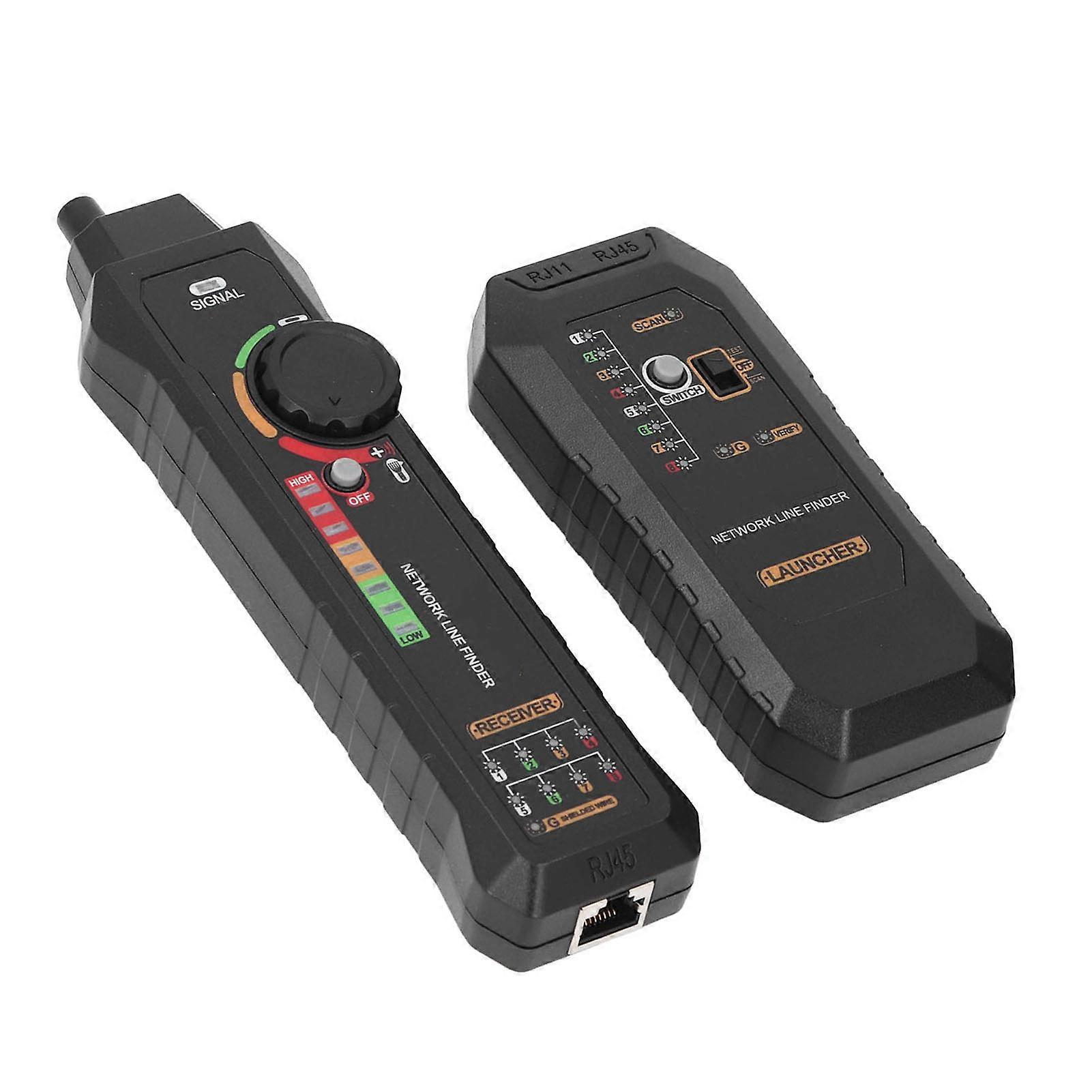 Network Cable Tester Multifunctional Ethernet Signal Cable Tester with Headphone Wire 