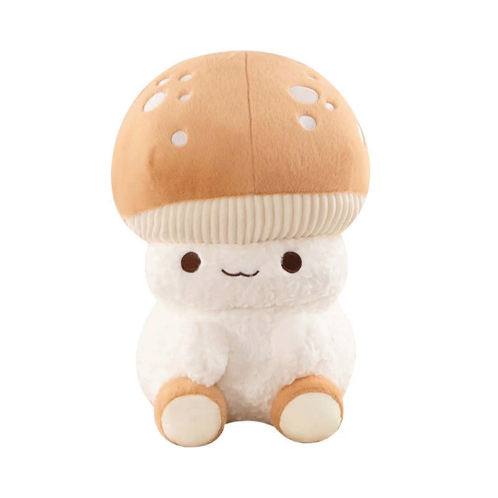 Mushroom Pillow Soft Fabric Plushie 35cm 0.4kg Portable For Festival Party Decor
