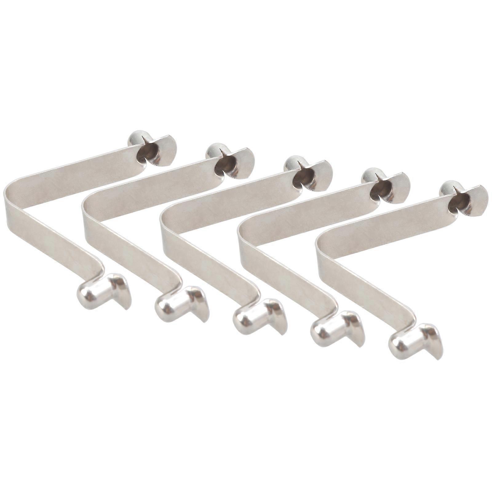 5Pcs Tent Poles Clip Tent Poles Push Button Spring Clip Kayaks Paddle Snap Spring Clip Locking Tube Pin Enduring Multicolor