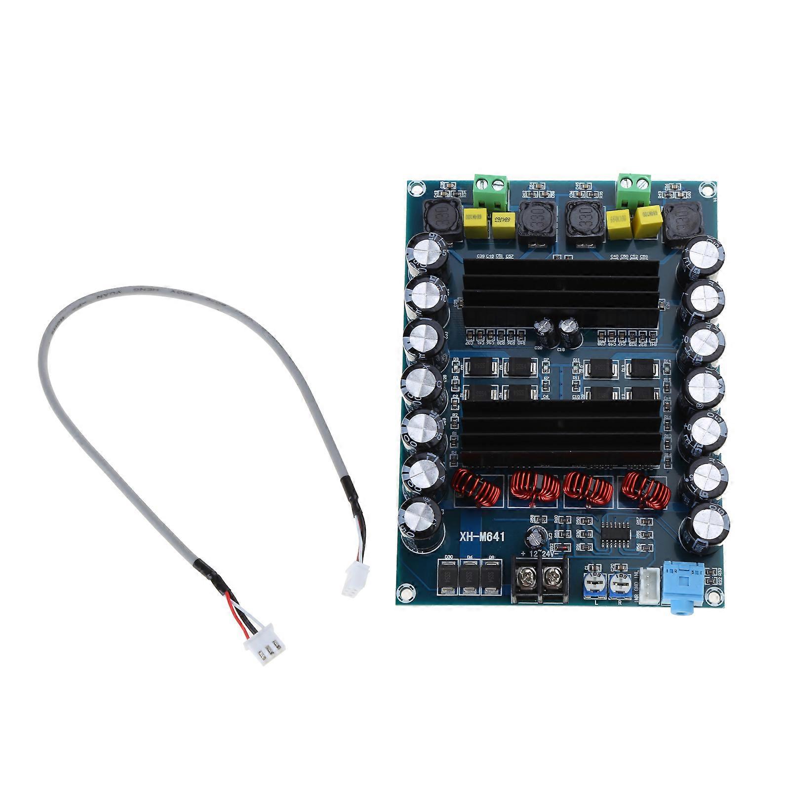 Car Two Channel High Power Amplifier TPA3116D2 Power Amplifier AudiosBoard 2 Channel 150Wx2 Sound Noise Reduction Module Multicolor