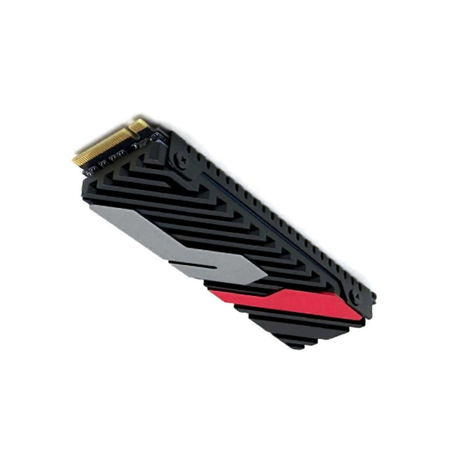 Aluminum Cooling System Radiator For M.2 NVME Solid Disk Drive Game Consoles Compatibility Heat Dissipation Solution  red