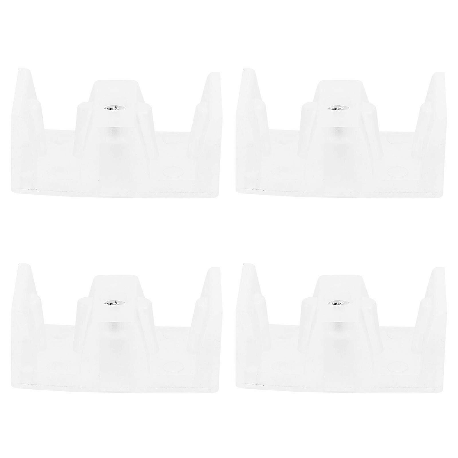 4pcs Shower Door Bumpers And Guides Bottom Block Set