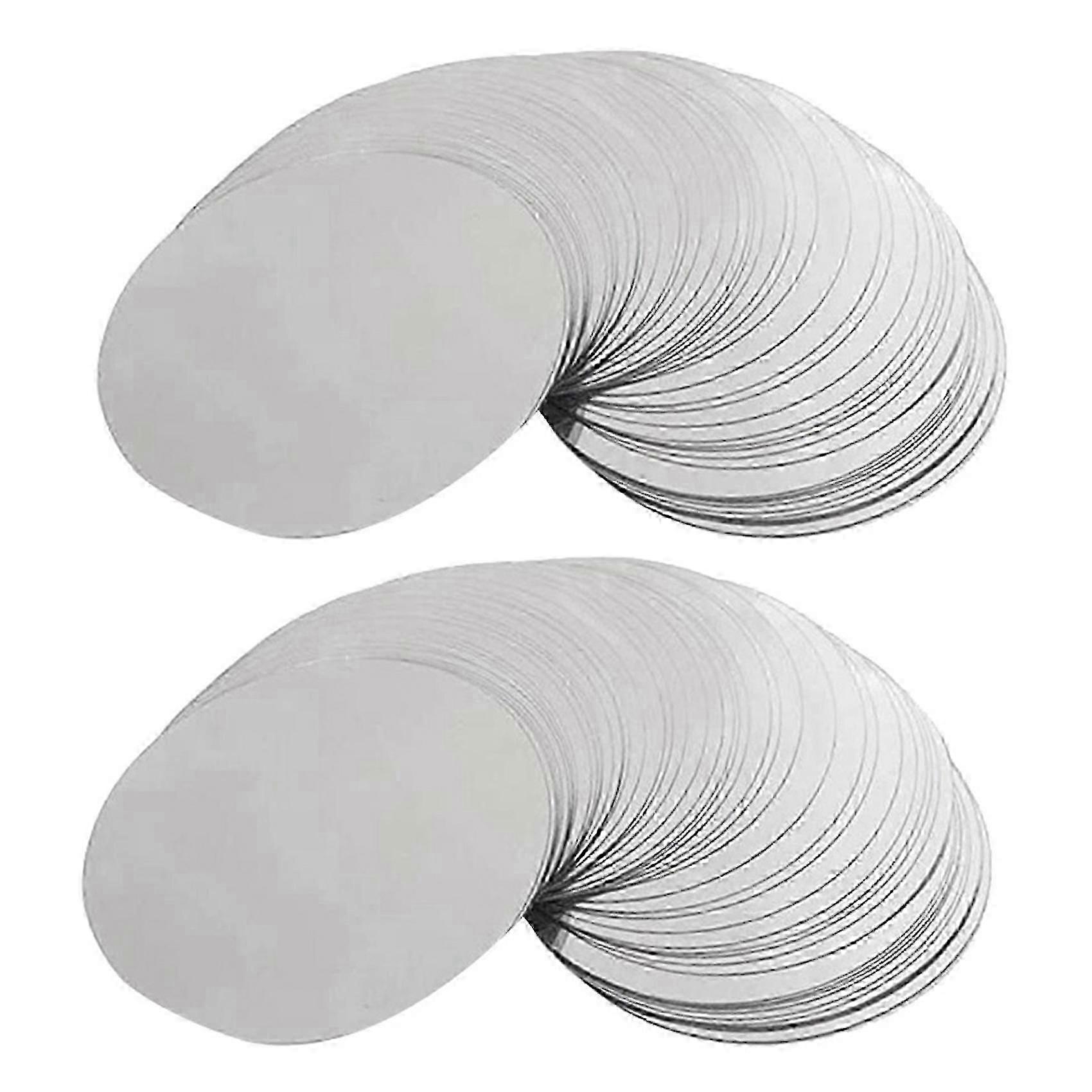 Silver wine pourer discs 300 pcs for restaurants and bars