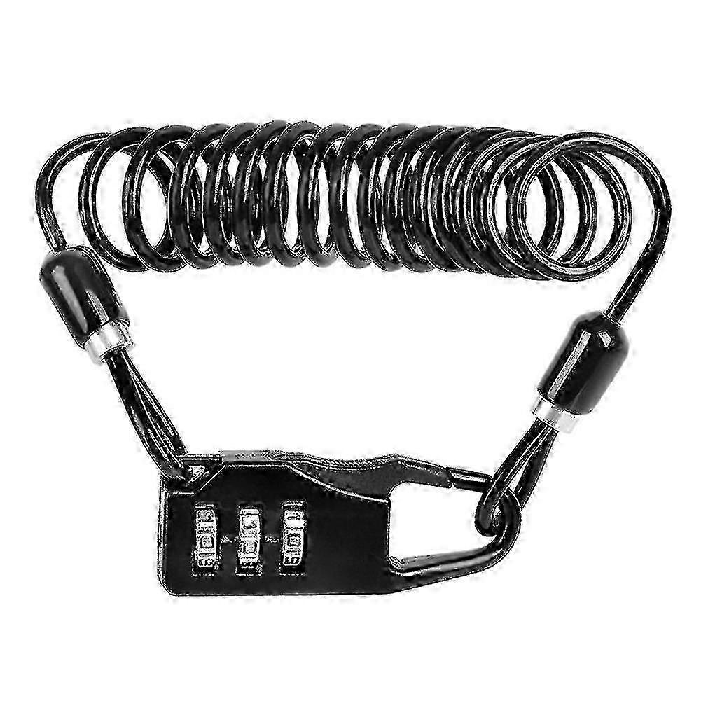 2025 Bicycle Lock Password Device Anti Durable 3 Number Long Spring Wire Riding Safety Accessories