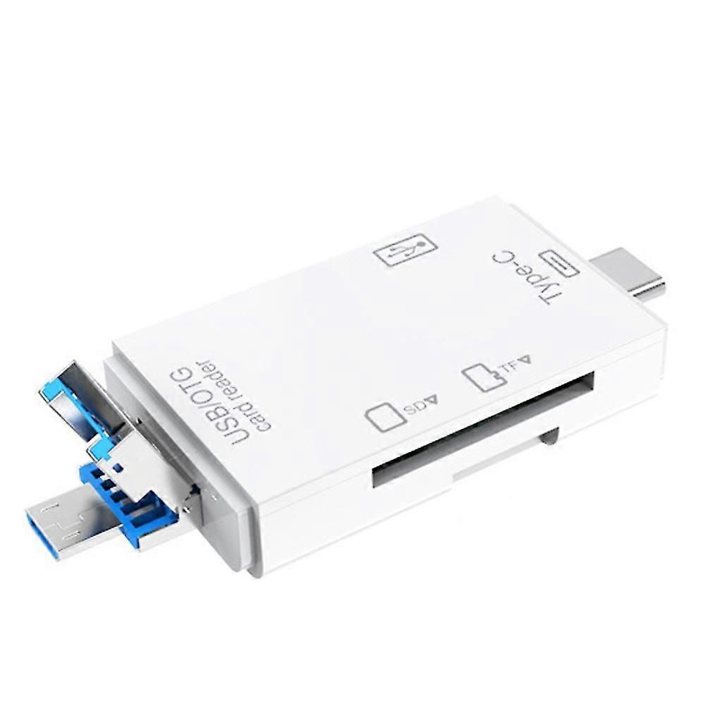 6 In 1 Usb 3.0 Otg Card Reader For Secure Digital/tf Cardreaders Splitter Adapter For Mobile Phone