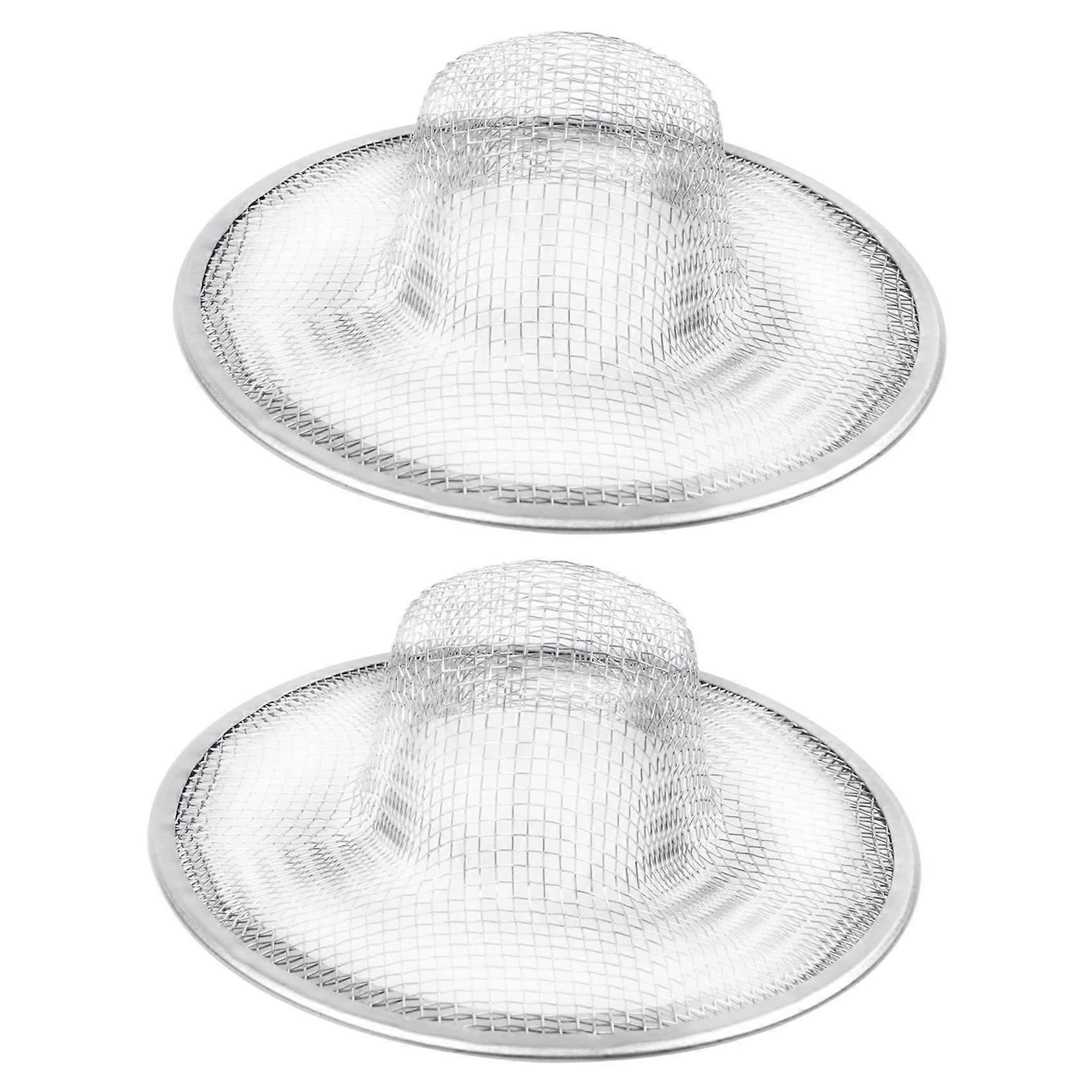 Stainless Steel Drainer Basin Filter Mesh Sink Strainer 2 Pack 3.5 Inch  Diameter