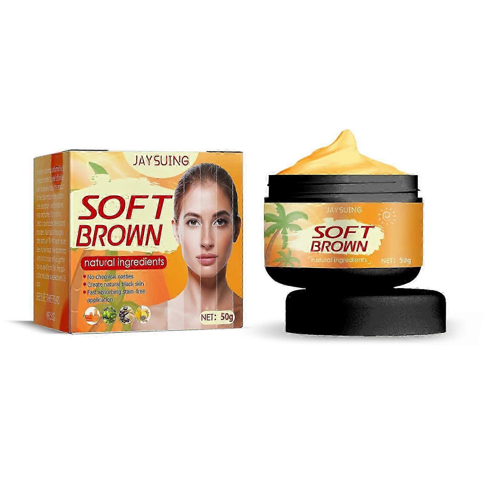 Natural Black Tanning Cream with Carrot Oil , Cocoa Butter  Safe, Moisturizing, Easy to Use