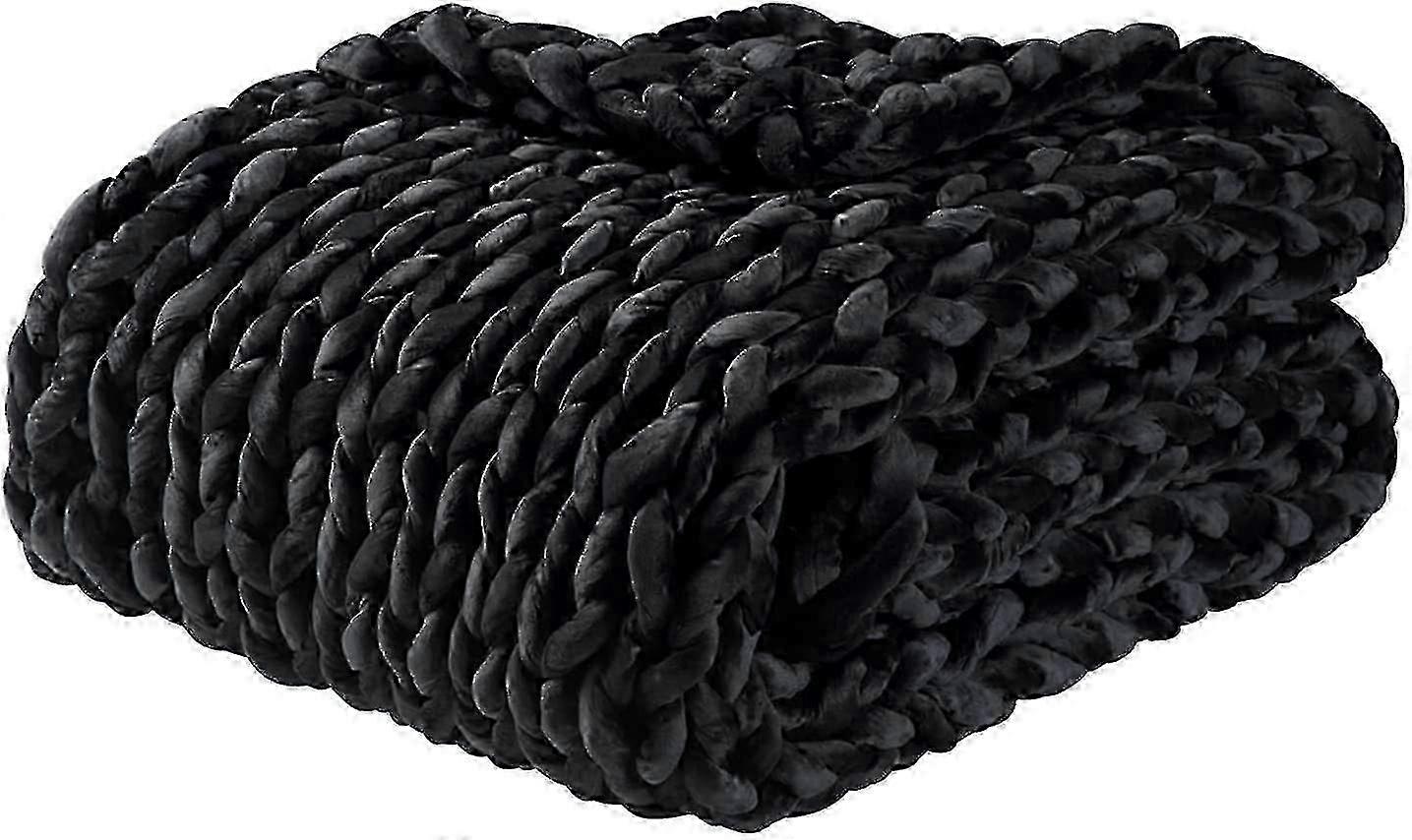 Handcrafted Weighted Blanket with Knitted Cooling Design - Ideal for Relaxation & Sleep Therapy