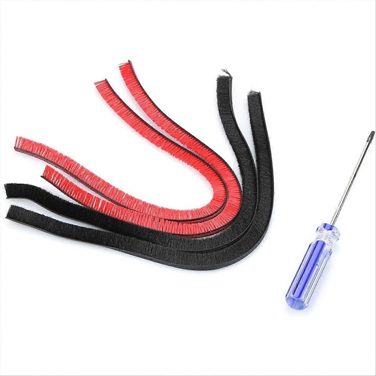 4 Pack Rolling Brush Plush Strips for V6 V8 V10 Vacuum Cleaner