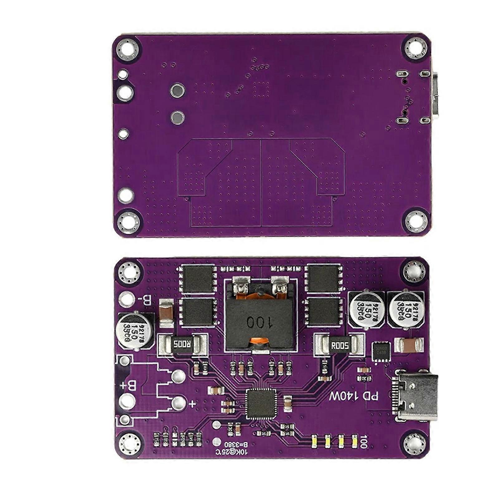 High Efficiency 140W USB C Charging Discharger Module PD3.1 QC3.0 Fast Charge Technology For Multiple Battery Cells Multicolor