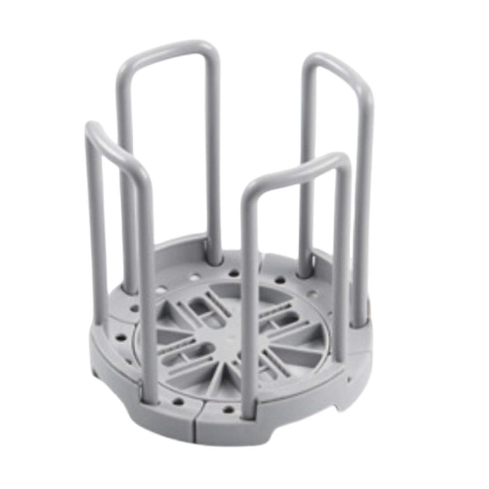 Expandable Dish Drying Rack Bowl Holder with Drain Shelf for Kitchen Sink Storage Grey