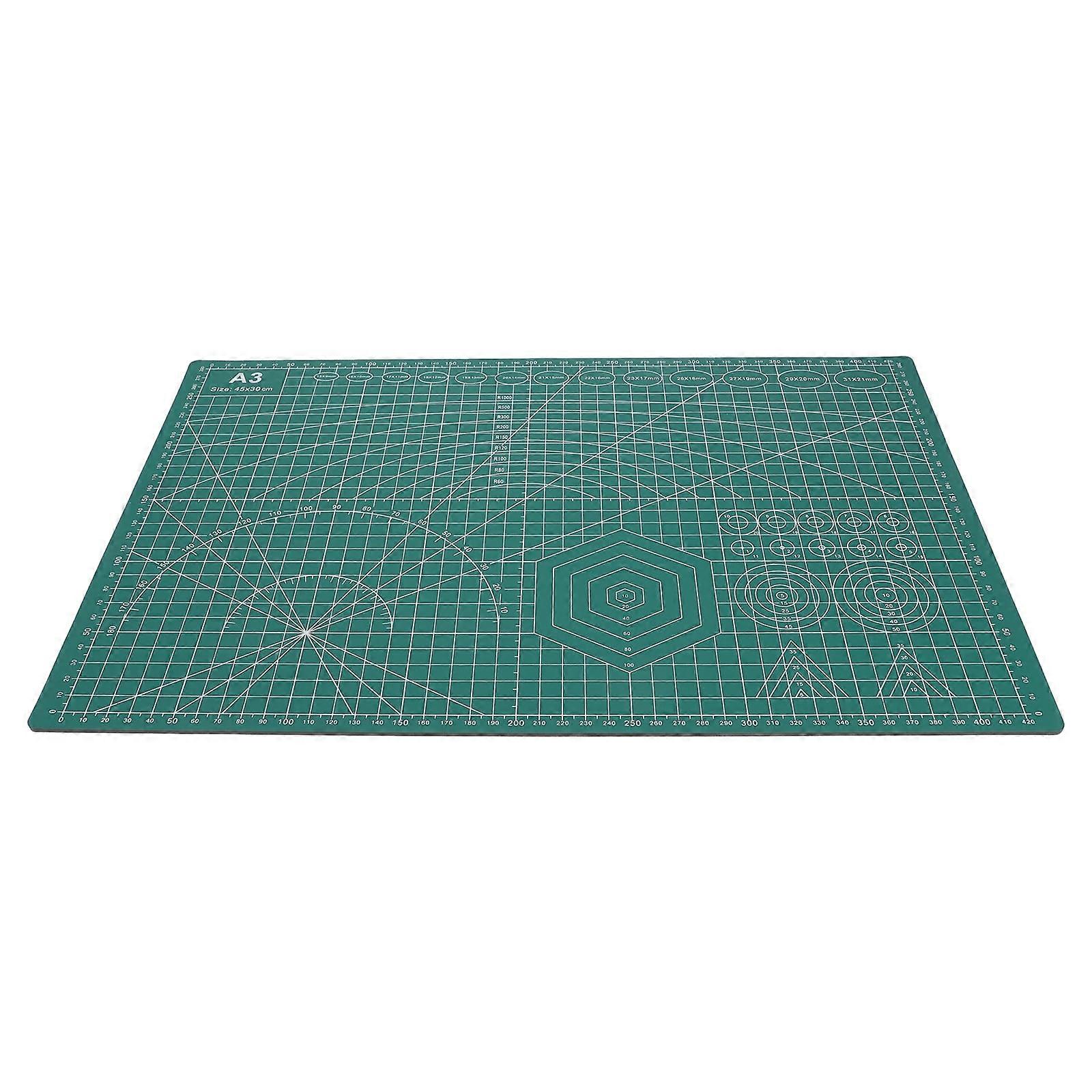 A3 Cutting Pad Craft Mat Rotating Mats Desktop Double Sided Student Use Work Pvc
