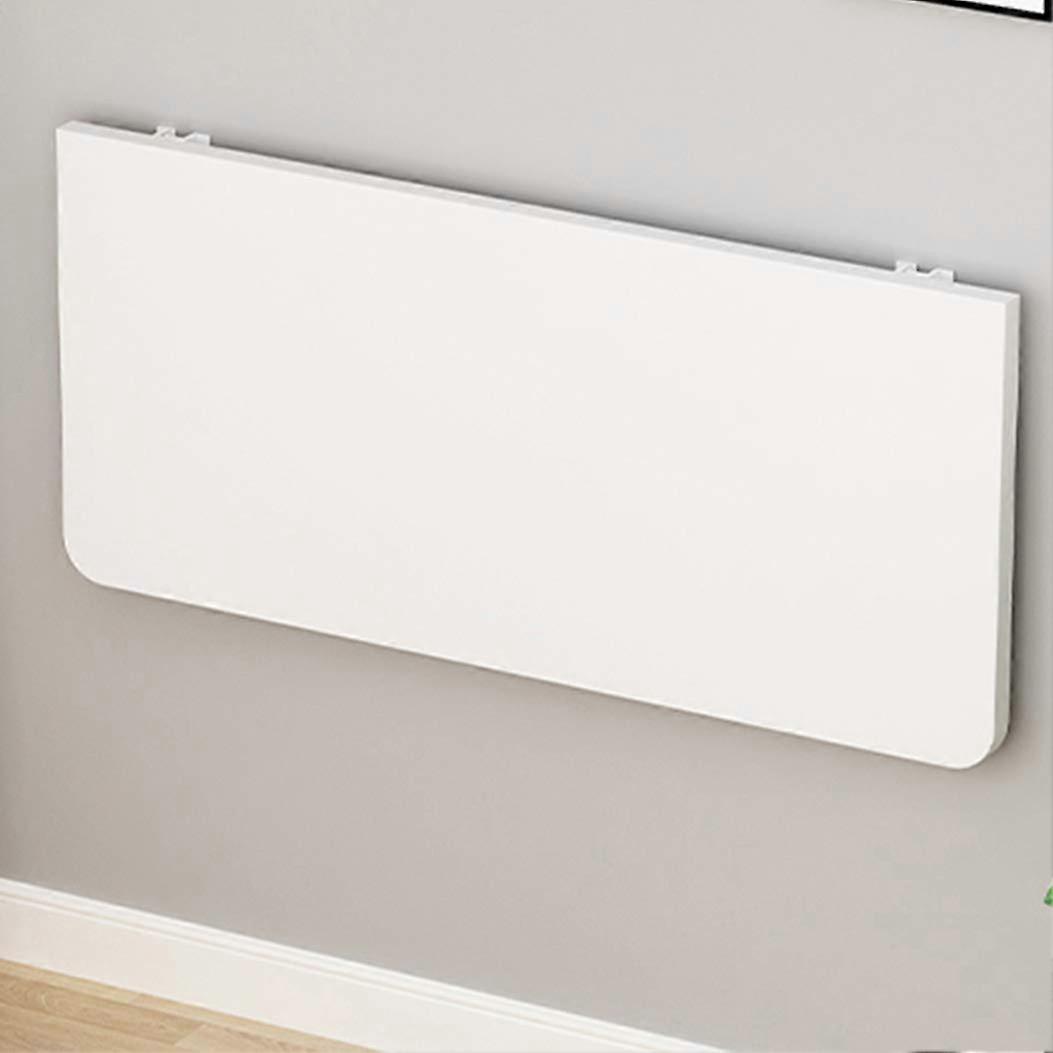Wall Mounted Folding Desk Space Saving Floating Table for Home Office Study Bedroom White 50x30cm