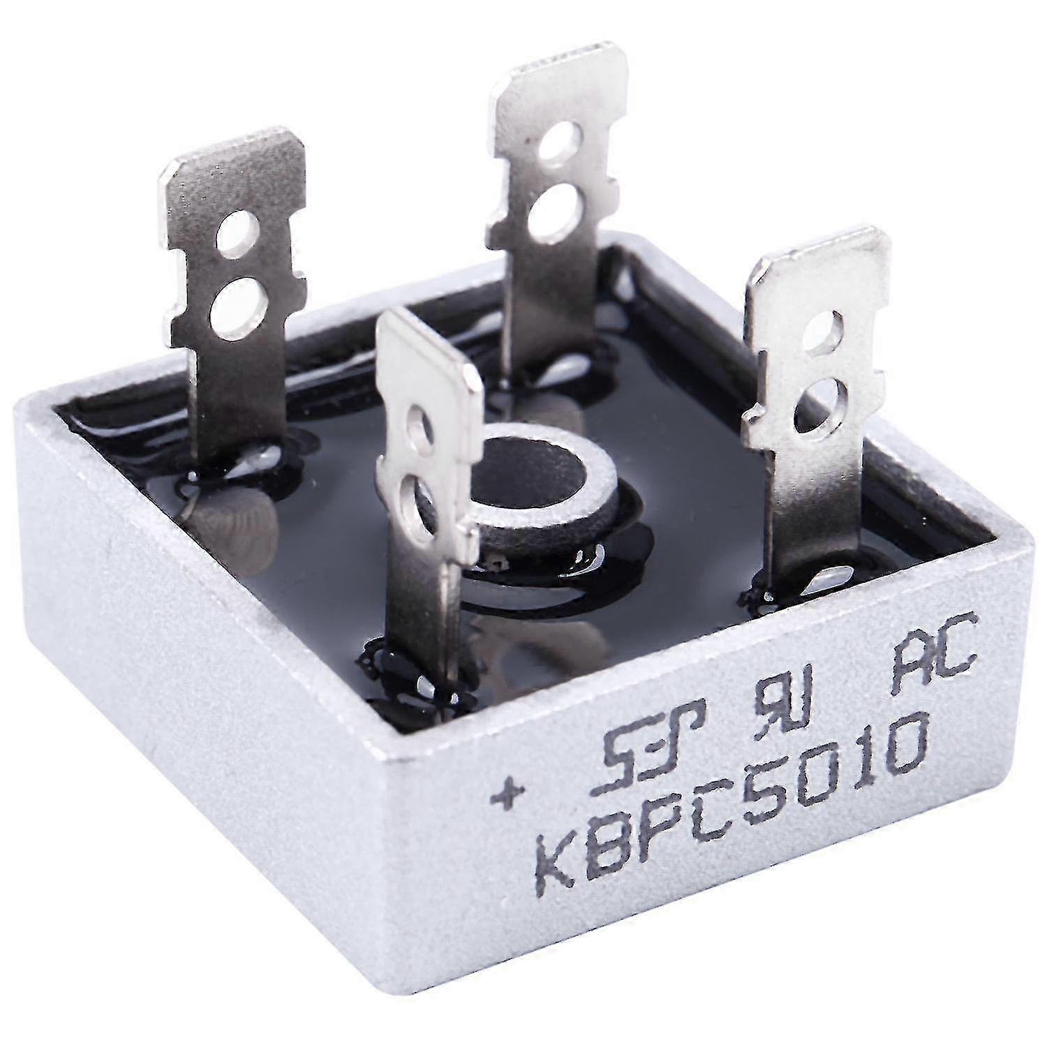 4Pcs Single Phase Diode Bridge Rectifier KBPC5010 50A 1000V Metal Case