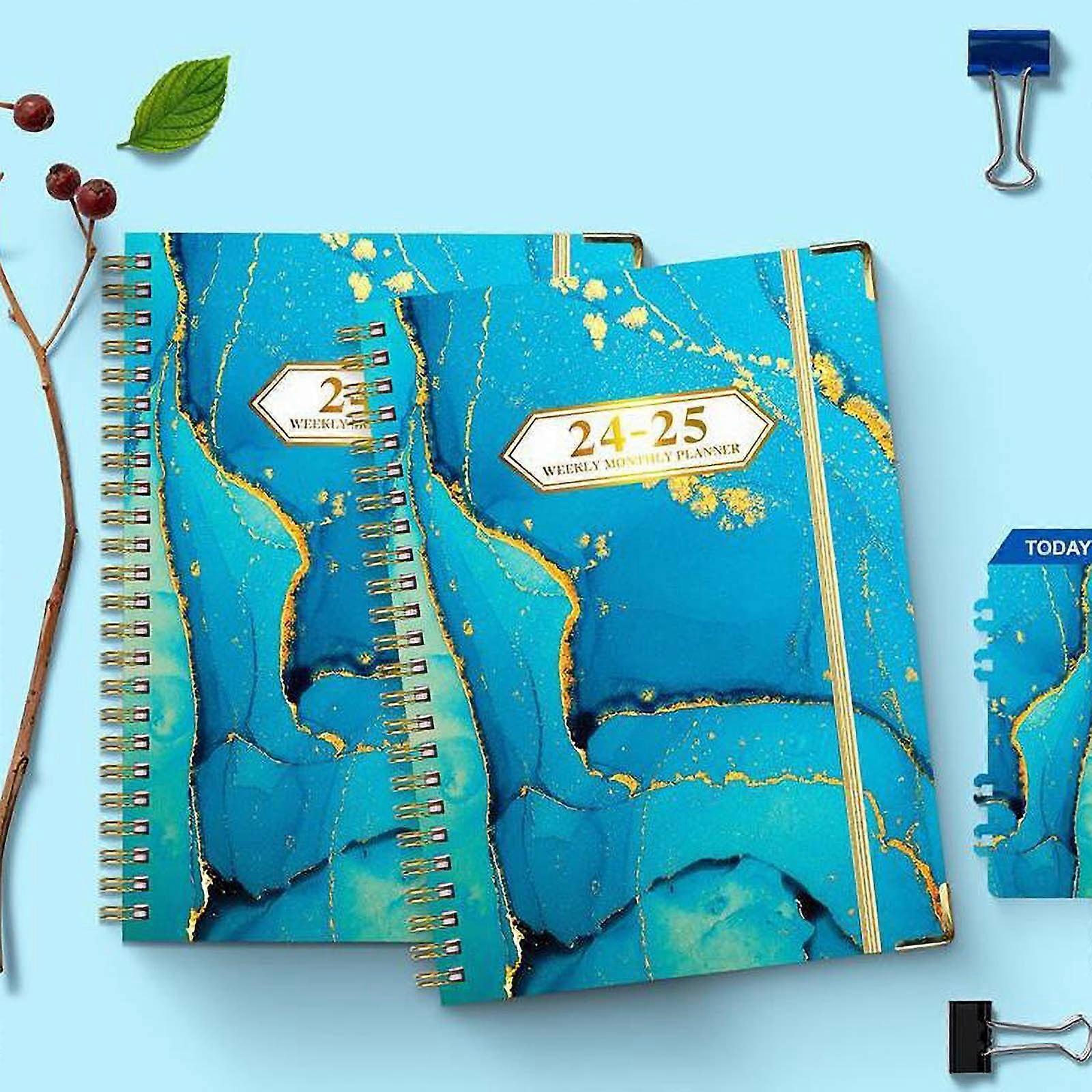 maxiaoxia 2024-2025 English Schedule A5 Plan Book With Separating Pages Plan Notebook Coil Book School Notebooks Paper College