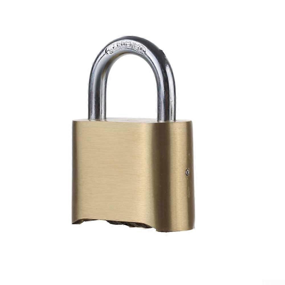 Brass Combination Padlock 4Digit Resettable Code for Luggage, Backpacks, Cabinets and Outdoor Security