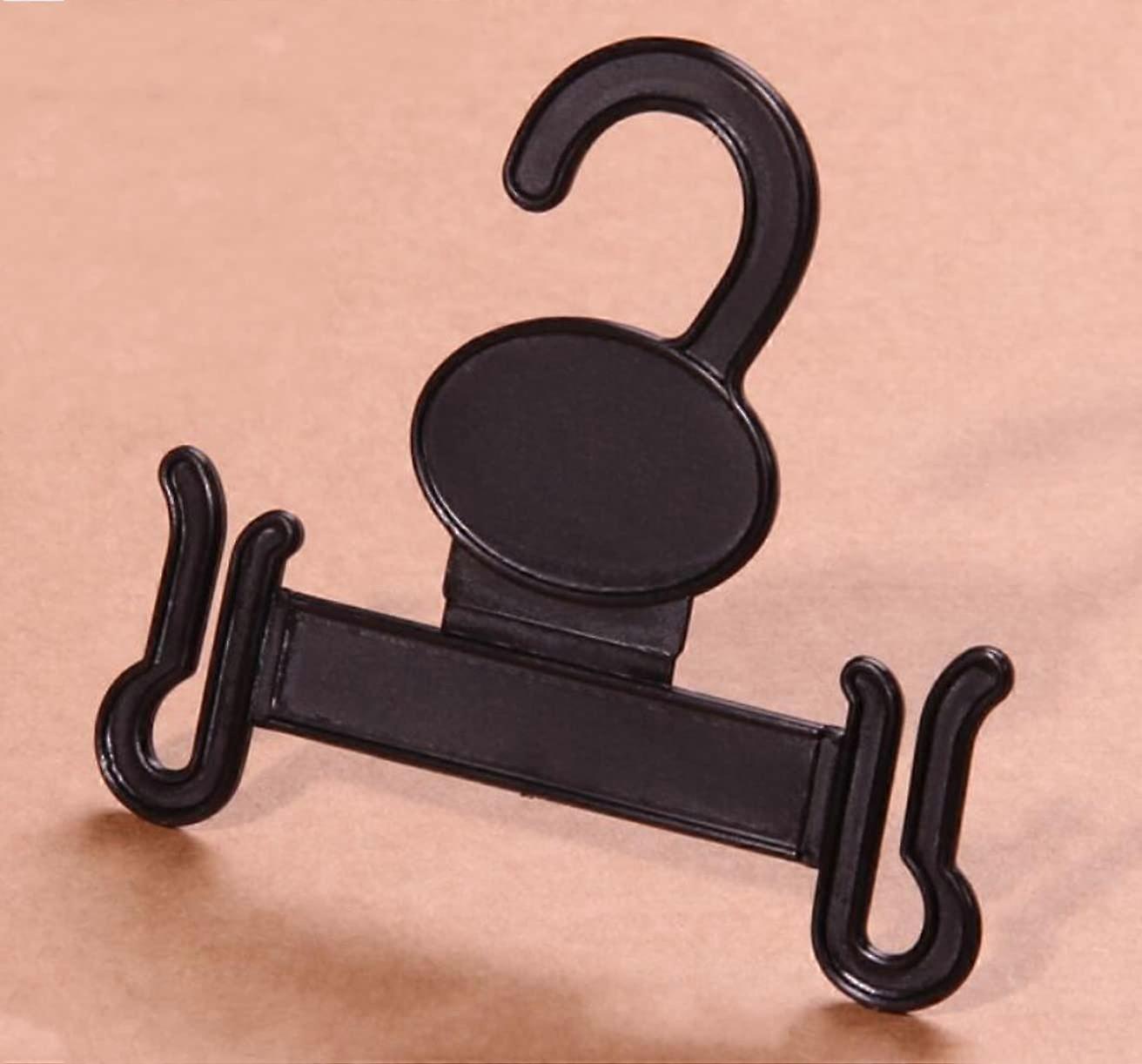 Pack of 100 Black Flip Flop Holder Hooks for Hanging Sandals and Shoe Display Rack