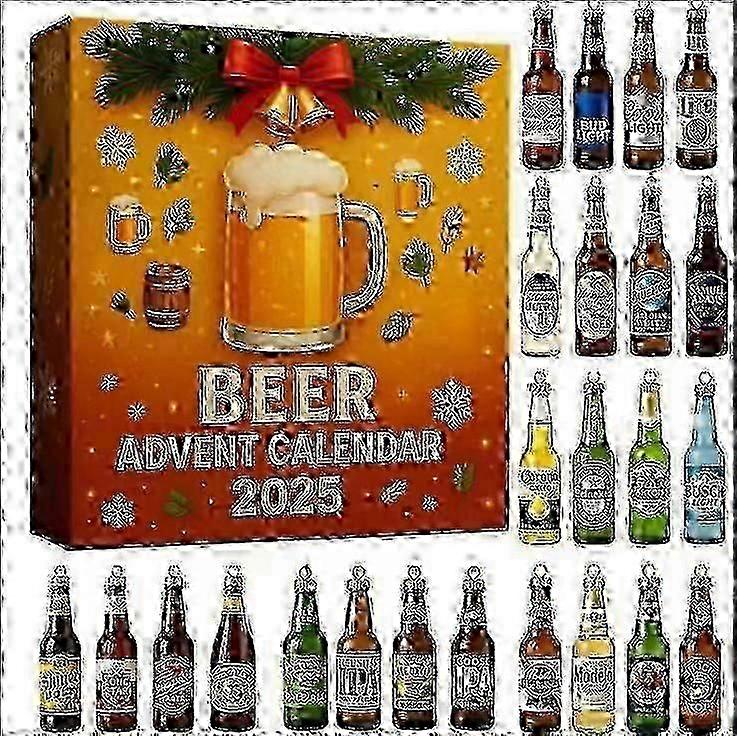 2025 Calendare de Advent de Crăciun Decorare Acrilic Stil complet