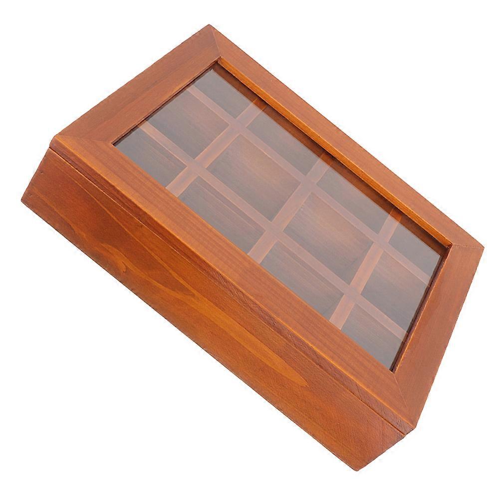 Tea Bag Container With Elegant Design For Home Office And Travel Use Coffee Color 1Pack