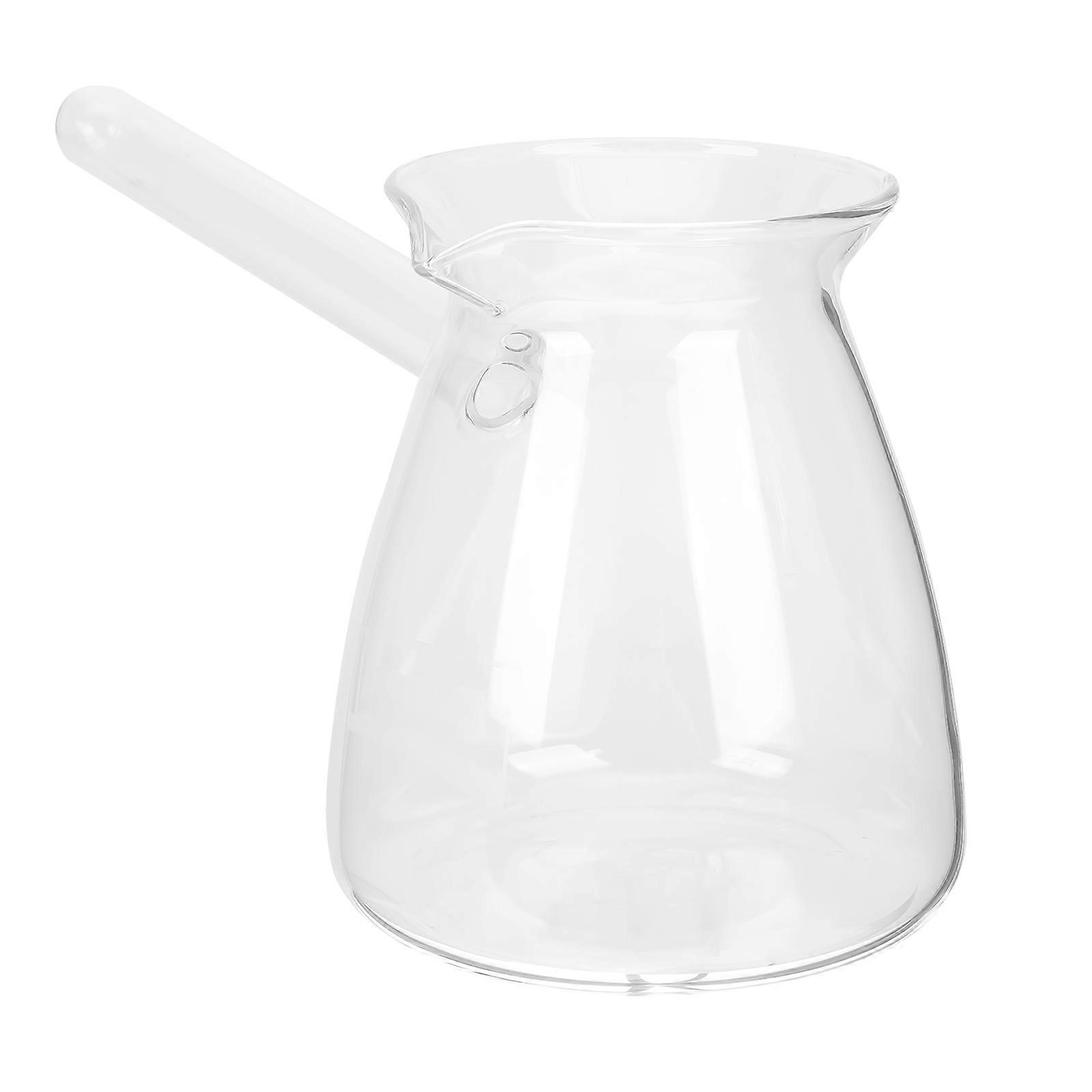 Coffee Pot Round Cup High Borosilicate 1Set