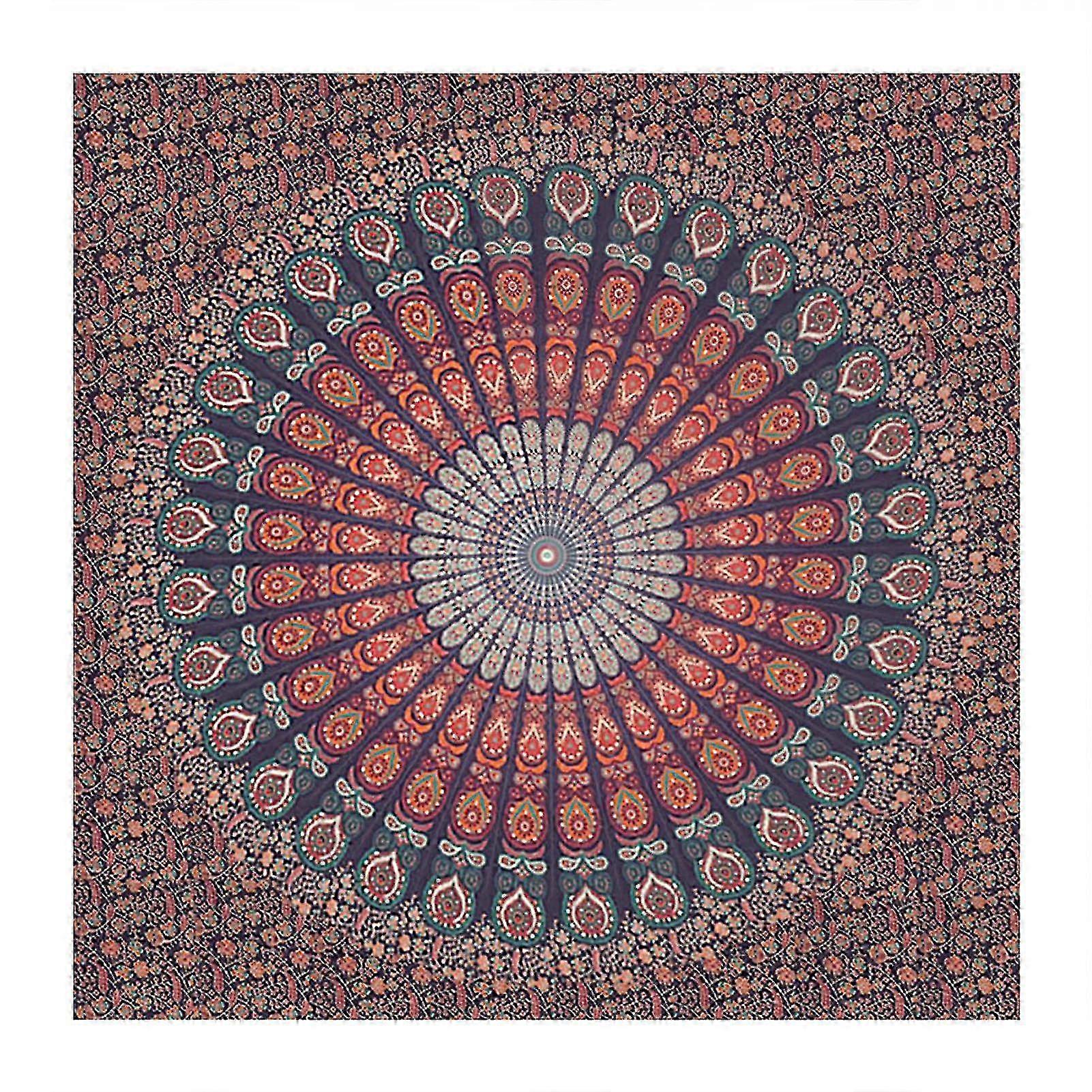 Bohemian Decor Tapestry with Traditional Mandala