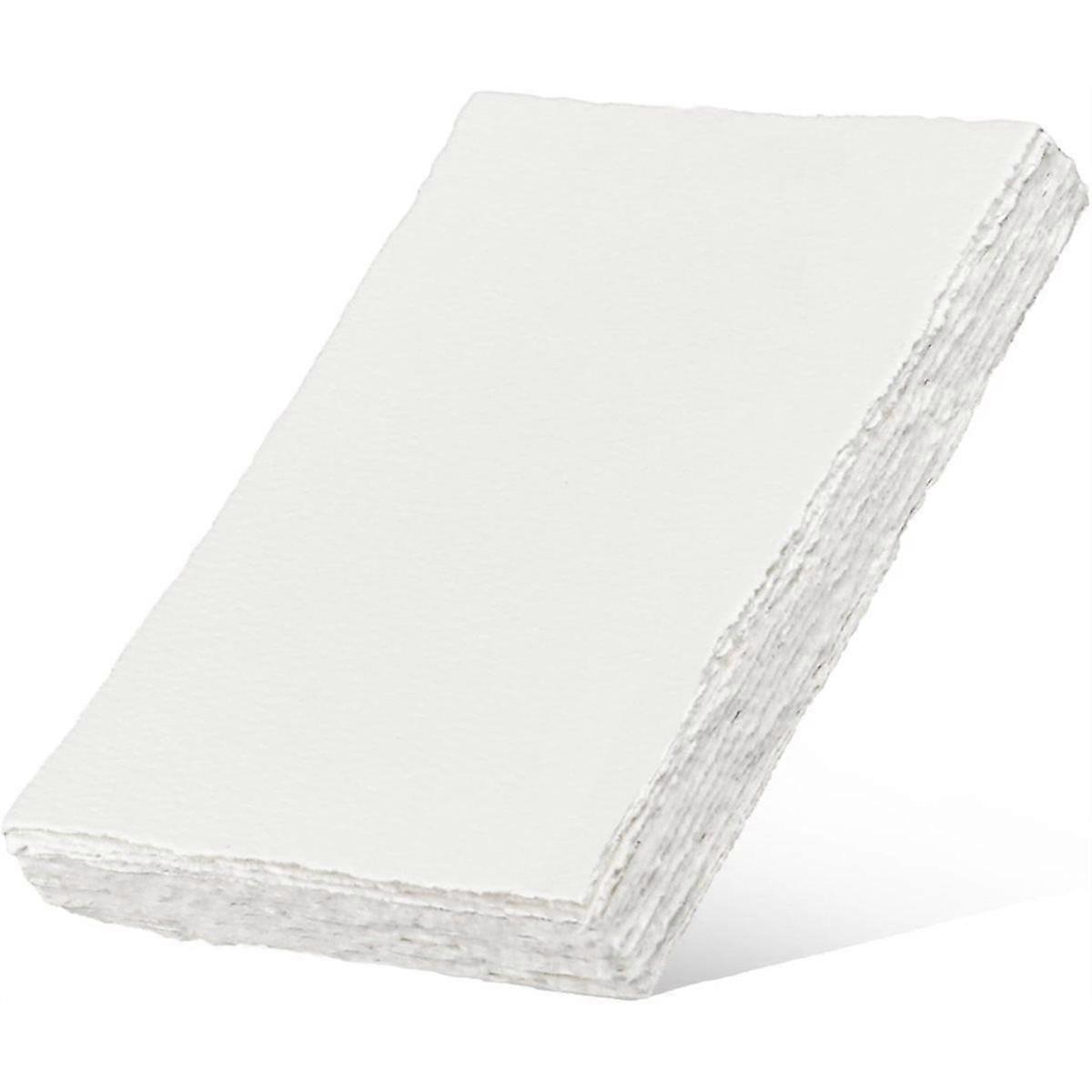 25-Pack Handmade White Watercolour Paper