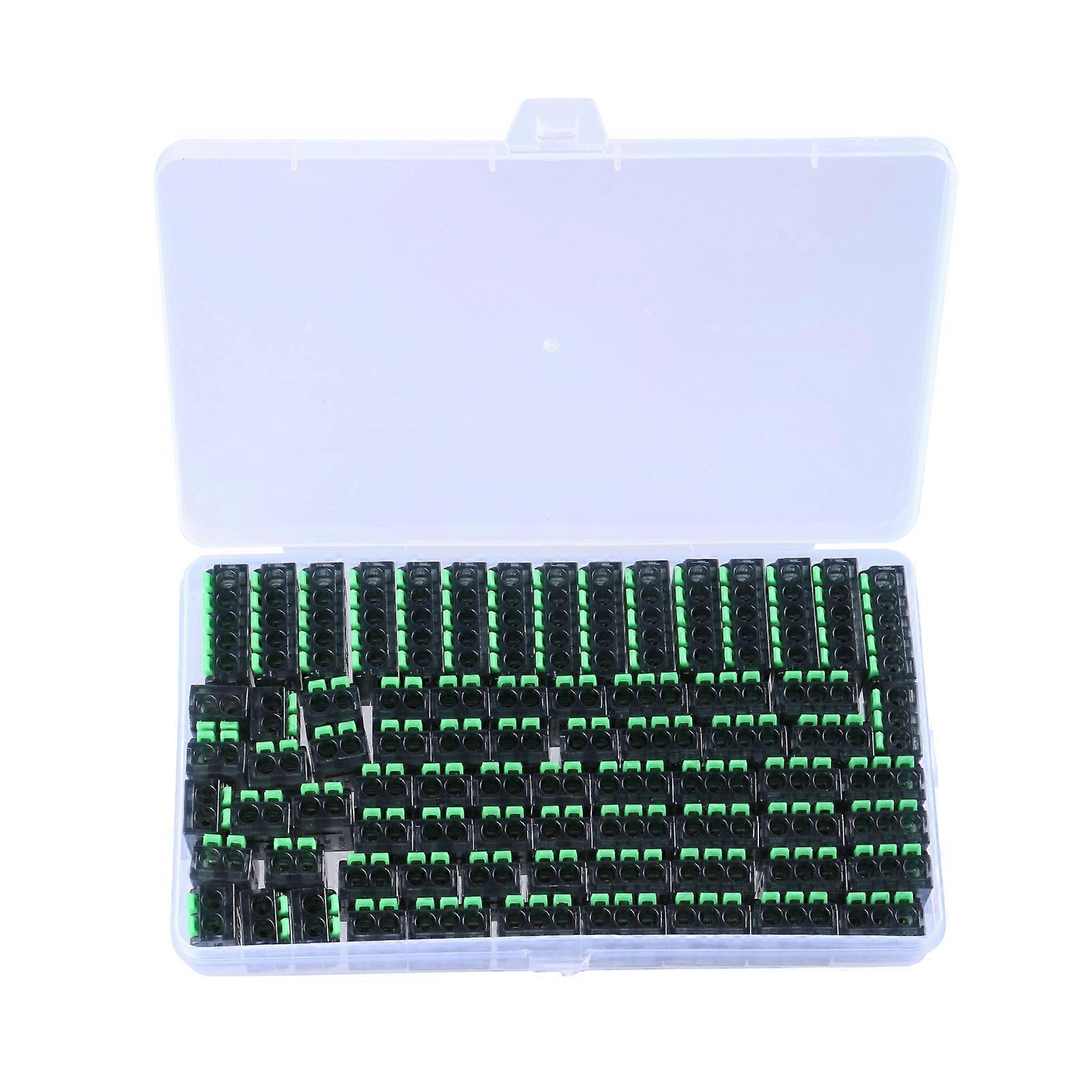 75Pcs 2/3/5 Port Electrical Lever Wire Connectors Fast Connection Terminals Electrical Connectors Push-in Terminals Block Multicolor