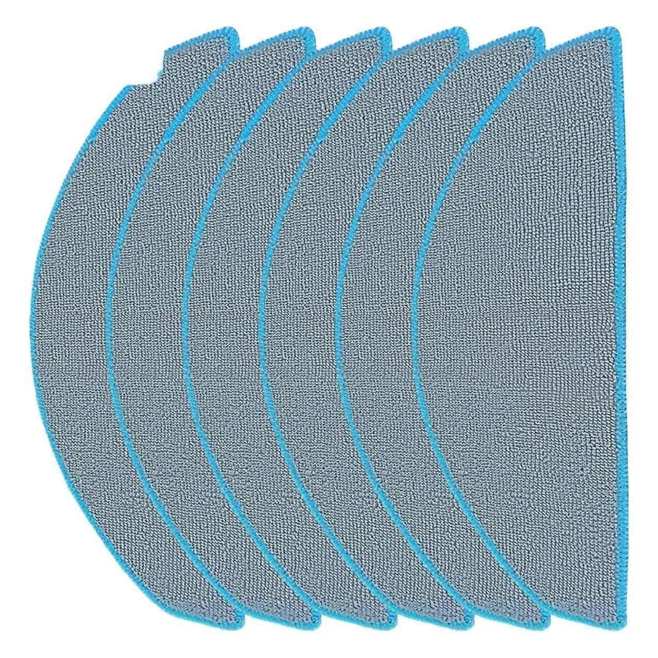 Robot Vacuum Mop Pads 6 Pack, Washable Microfiber Replacement Cloths for ILIFE V20 and Vyzzle D10
