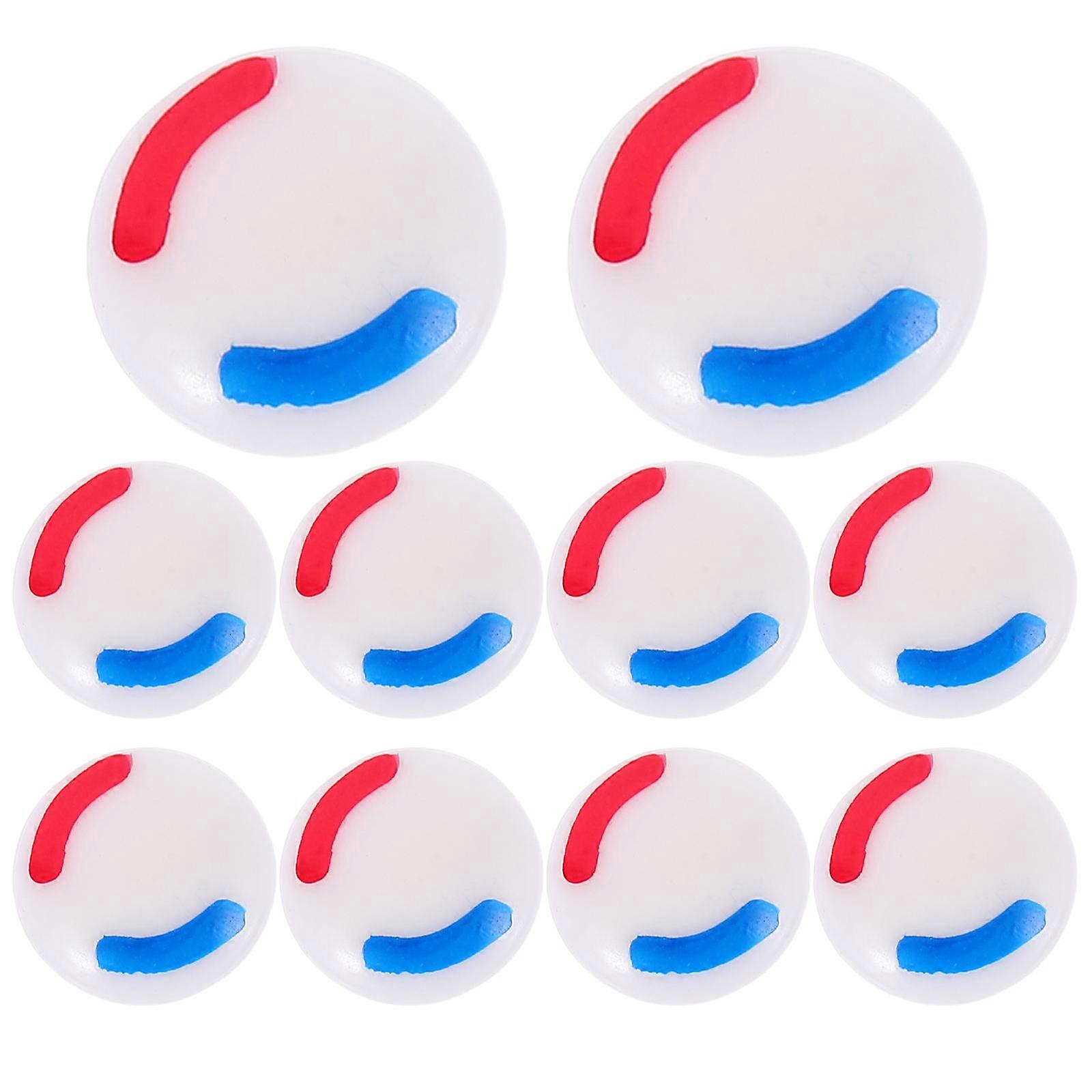 Faucets Hot Cold Sign Bathroom Decor Prevent Operational Errors Blue Plastic 0.90X0.90X0.60CM 10Pcs