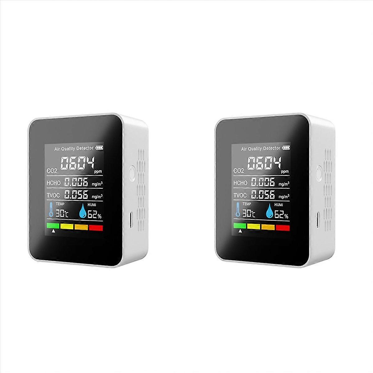 5 In1 CO2 Meter Digital Temperature Humidity Tester Carbon Dioxide-B